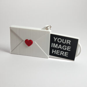 Custom Photo Envelope Keychain