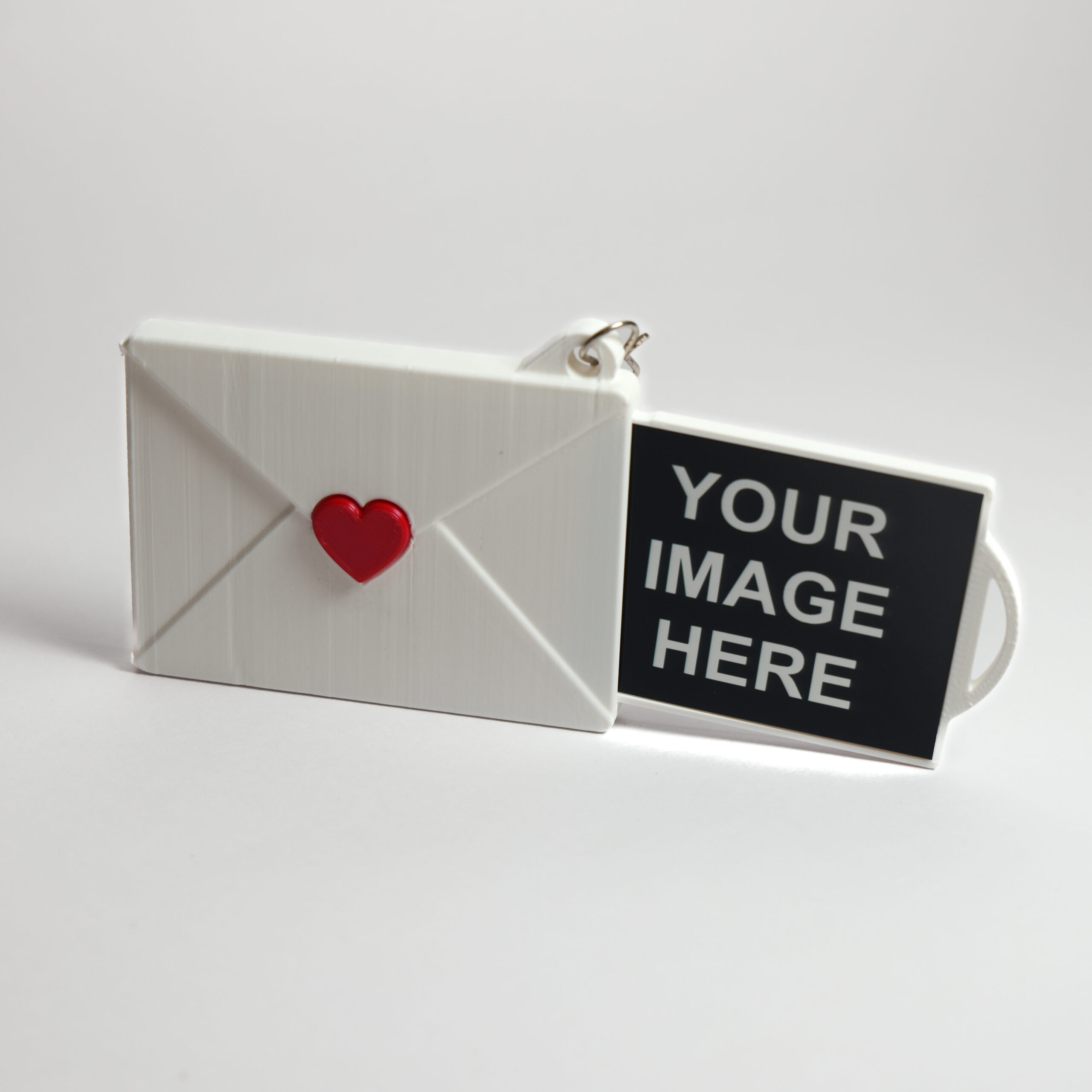 Custom Photo Envelope Keychain