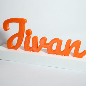Aesthetic Custom Name Stand – 3D Printed Personalized Desk Decor & Couple Gift