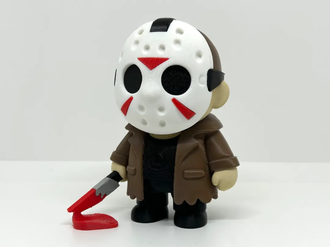 Jason Voorhees Chibi Figure – Collectible Miniature Character | 3D Printed Desk Decor & Fan Display