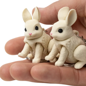 Articulated Bunny Keychain
