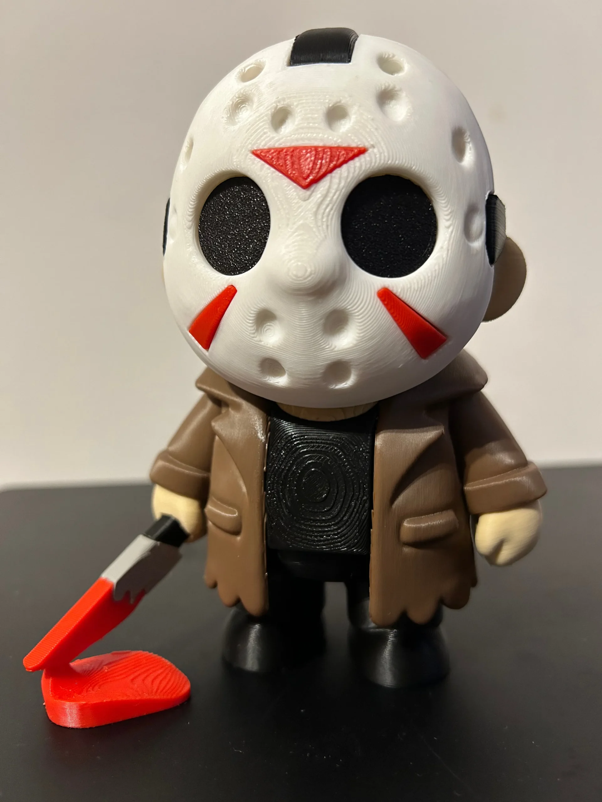 Jason Voorhees Chibi Figure – Collectible Miniature Character | 3D Printed Desk Decor & Fan Display - Image 3
