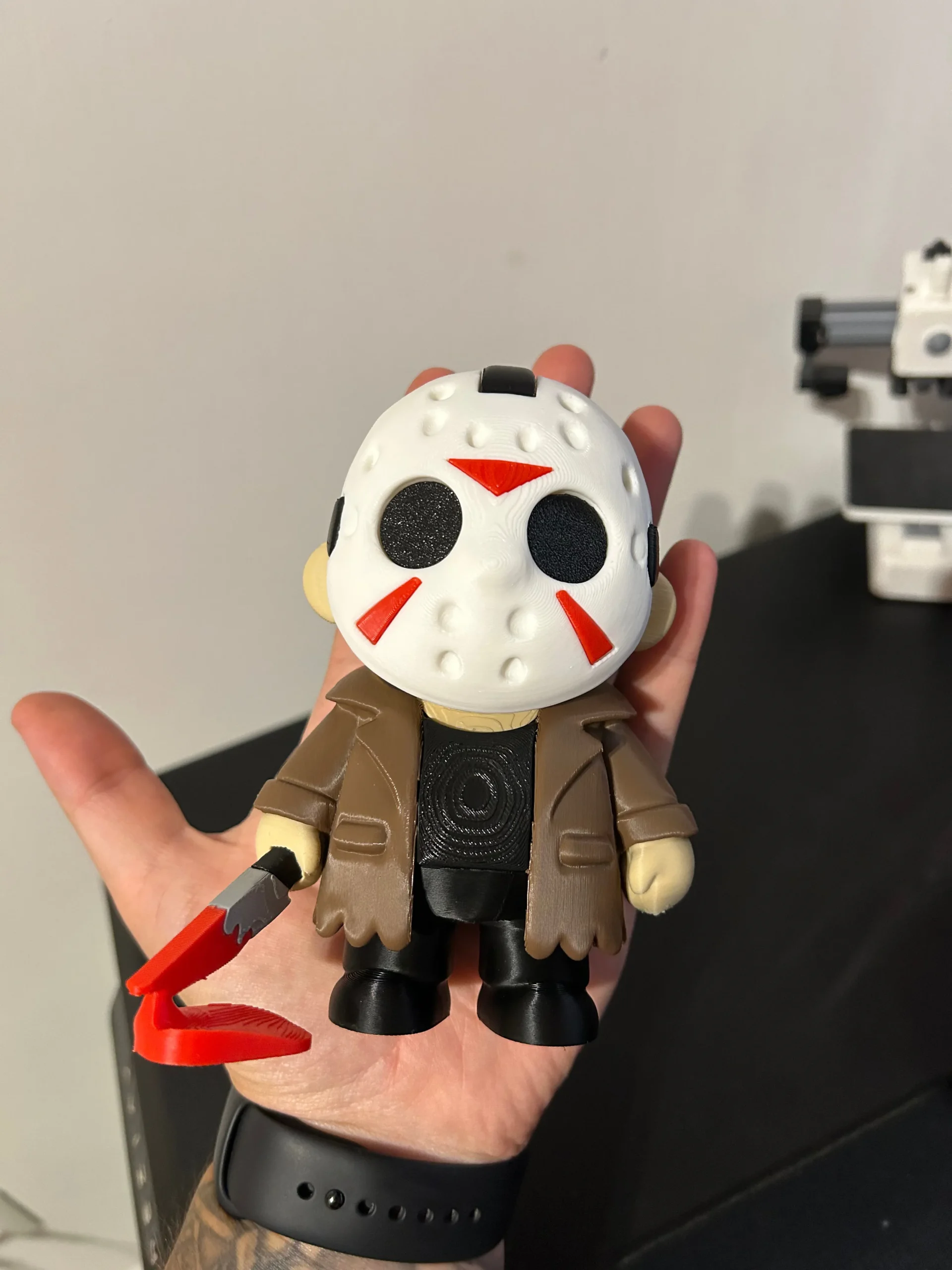 Jason Voorhees Chibi Figure – Collectible Miniature Character | 3D Printed Desk Decor & Fan Display - Image 7